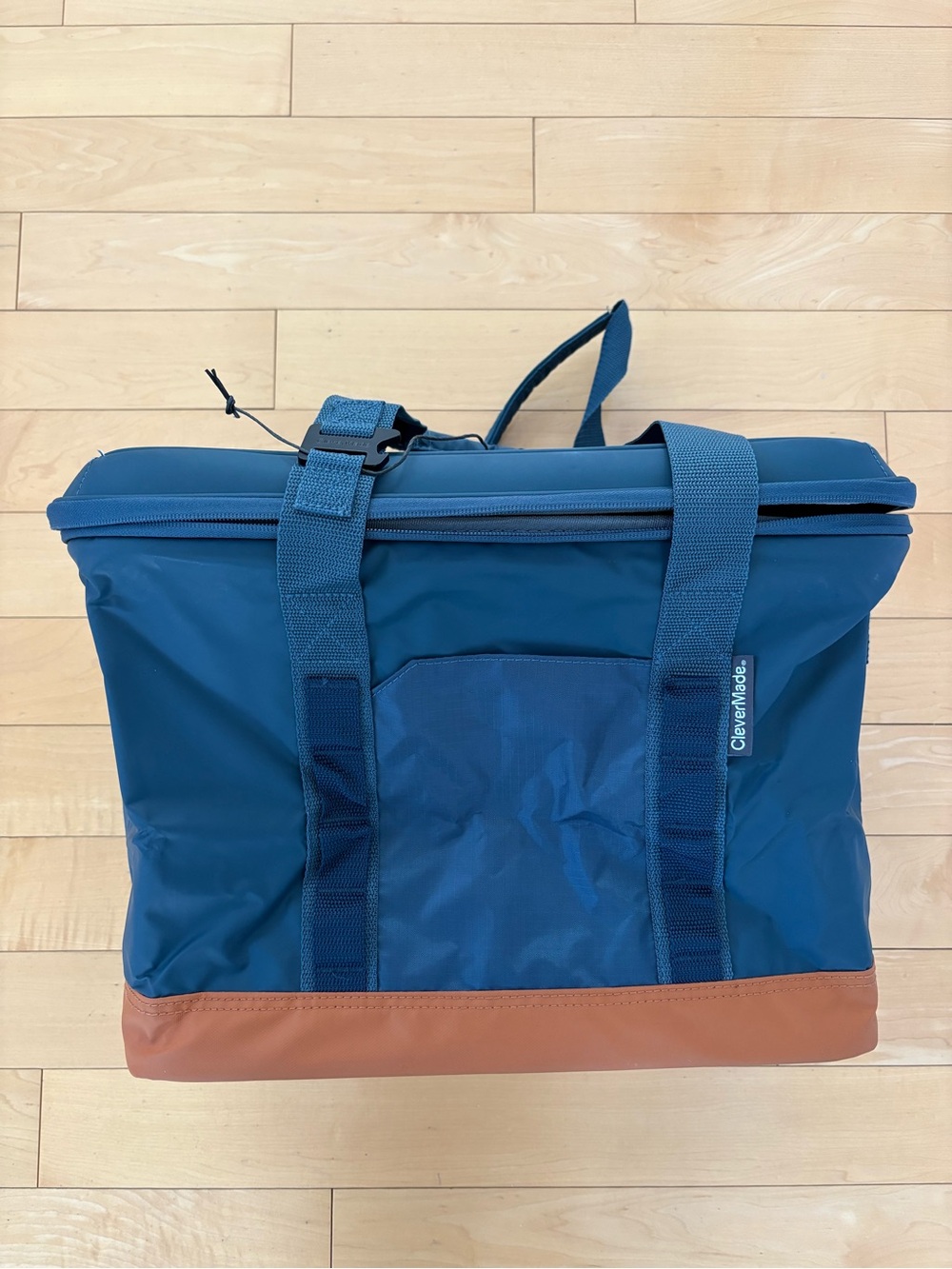 Clevermade Pacifica Collapsible Cooler Insulated Thermal Teal and Brown